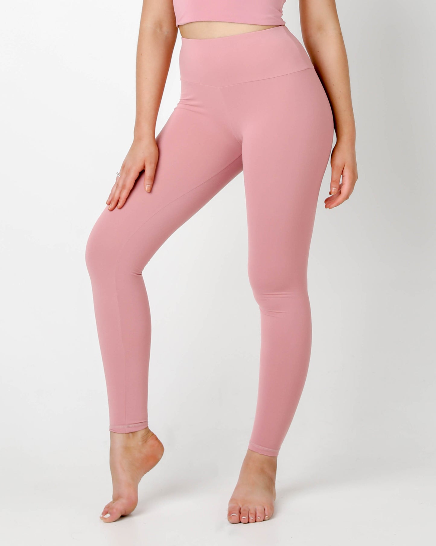 Pink Plush High Waisted Leggings