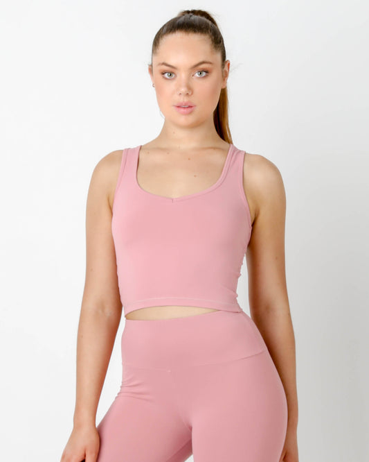 Pink Gia Racer Tank Top