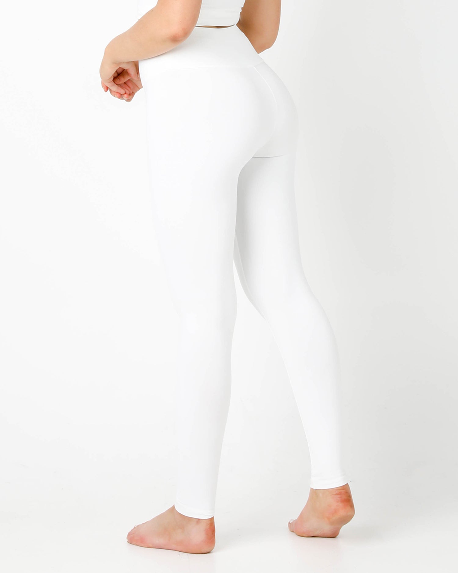 White Plush High Waisted Leggings – MC Activewear
